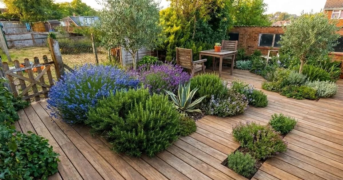 Paysagiste présentant un devis d'aménagement à un client dans un jardin