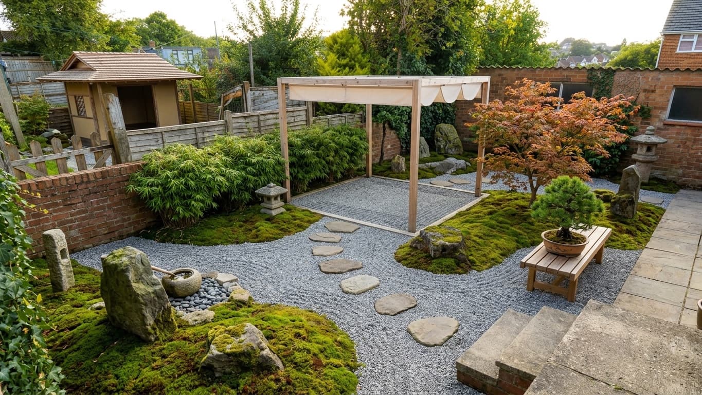 Jardin zen contemporain